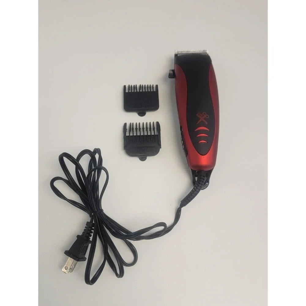 Cutting Edge Pro Clipper 2 Piece Kit Hair Cut Fade Detail Outline‎ CXE1-1002 Red